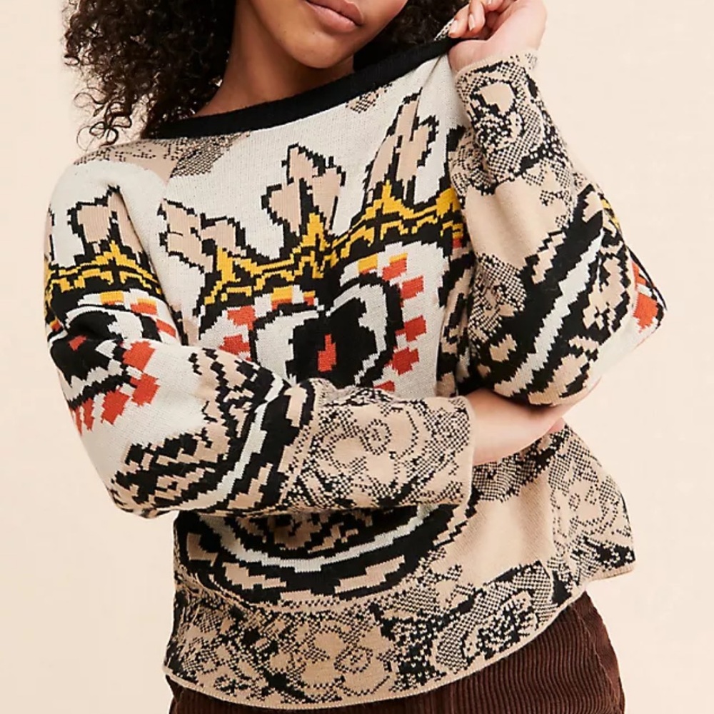 Anthropologie Aldo Martins wool blend sweater size XS
